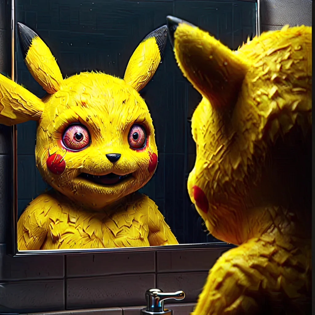 Pokémon Pikachu, detailed face, detailed for, Partyanimal