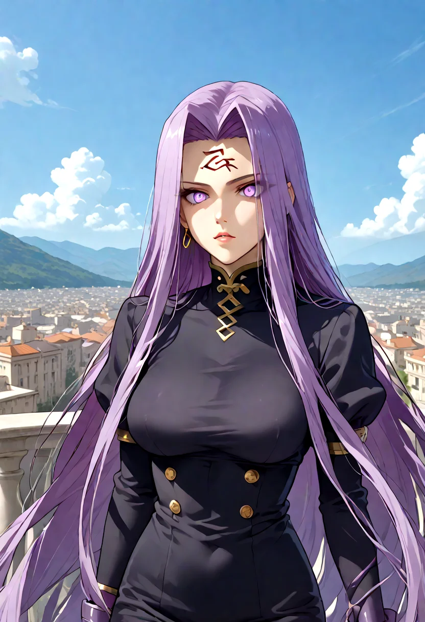 score_9,score_8_up, score_8, source_anime, expressiveh, takeda hiromitsu, overlooking, light and shadows by reij-shdwgms,
medusa, purple eyes, forehead mark, purple hair, absurdly long hair, purple collar, black dress, short dress, strapless dress, detached sleeves, black sleeves, black thighhighs
unaestheticXL_bp5 <lora:takeda_hiromitsu_style_xl_goofy:1> <lora:Expressive_H:1> <lora:detailed_eye_model:0.7> <lora:Group (2):0.9> <lora:Doujinshi_Asanagi_Pony_V3:0.8> <lora:medusa_fgoPDXL_scarxzys:0.8>