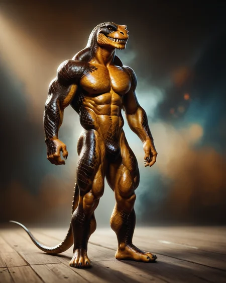 score_9, score_8_up, score_7_up, intricate details, rating_safe,
<lora:SnakeSkinStyle:0.7>,
1boy(solo,
anthro furry, handsome troll with Jed-snkskn, snakeskin,
full body, looking at the viewer, solo, happy), detailed background, depth of field, subsurface scattering,
<lora:ral-chrosc-clr:0.5>, ral-chrosc-clr,
<lora:xl_more_art-full_v1:0.3>,
<lora:add-detail-xl:0.3>