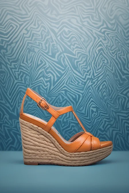 score_9, score_8_up, score_7_up, source_anime, detailed, abstract background, Wedge Heels, espadrille wedges, no humans, side view