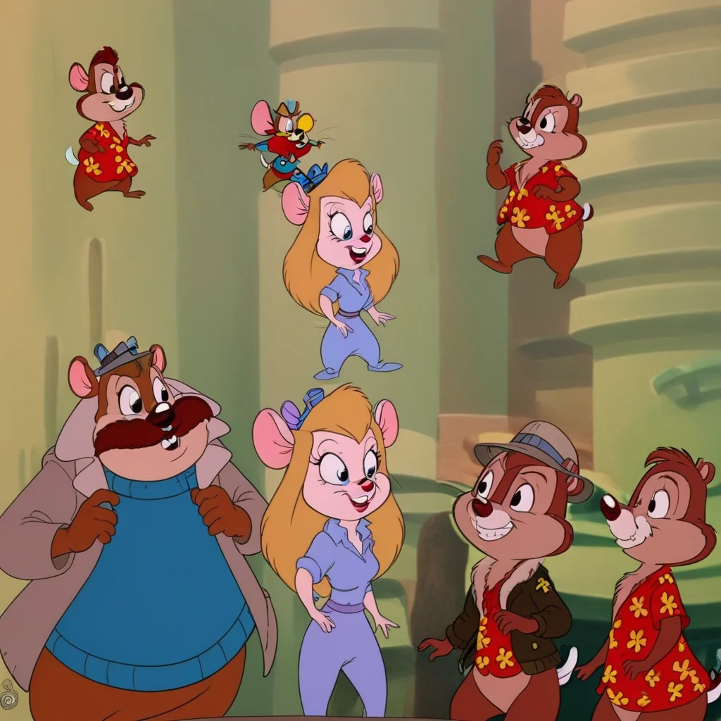 2boys chipmunks, 1girl mouse, 1boy fly, 1boy mouse, anthro