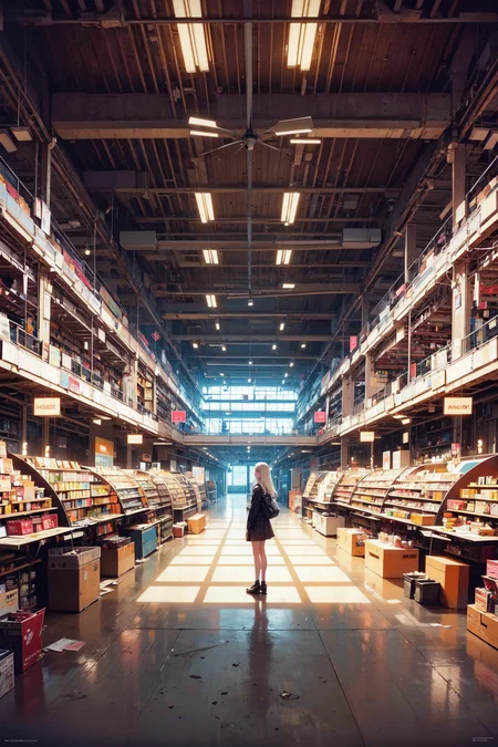 1girl, 90s,
((by andreas gursky))