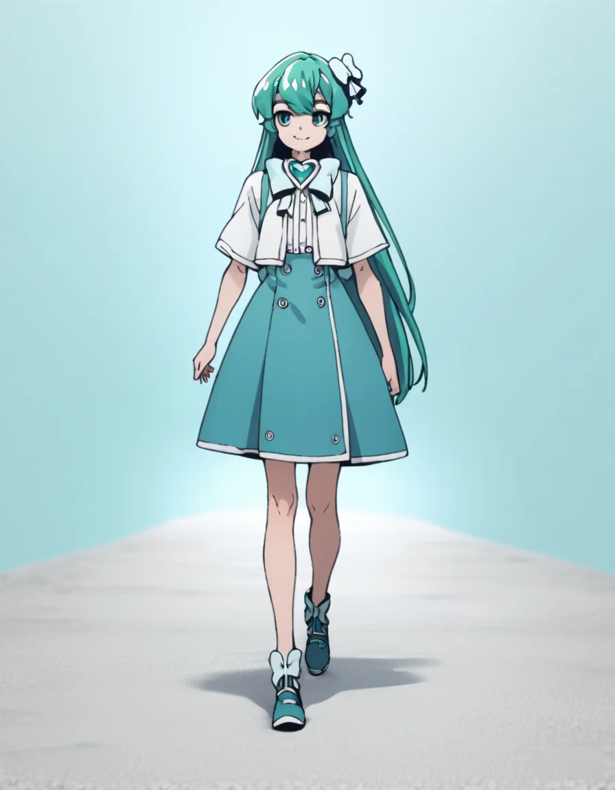 score_9, score_8_up, score_7_up, score_6_up, score_5_up, score_4_up, source_anime, Sayo, solo , magical girl, walking, smile