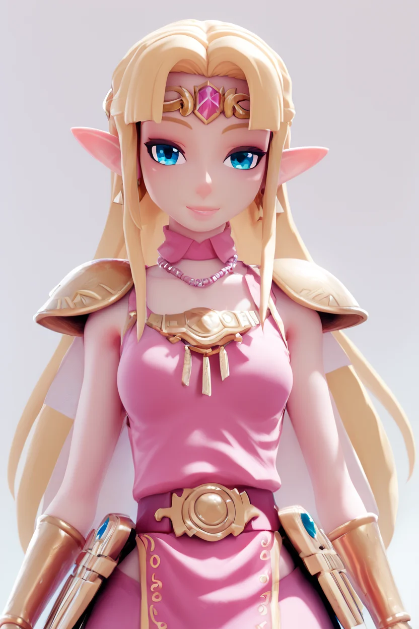 score_9, score_8_up, score_8, medium breasts, (curvy), cute, eyelashes,       BREAK, , BREAK, <lora:UltimatePrincessZelda_PDXL_v1:0.8>, zzUZelda, blonde hair, jewelry, dress, pink tabard, triforce, circlet, armor, earrings, necklace, shoulder armor, tiara,, <lora:BeanisPDXL:1.0>, , BREAK,  smile, looking at viewer, cowboy shot,  embedding:zPDXL, Expressiveh, <lora:SDXLFaeTastic2400:0.5>,  <lora:Expressive_H-000001:0.4>,