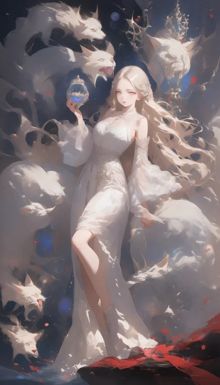 ethereal fantasy concept art of masterpiece,high score,great score,absurdres, <lora:Alice Prin_Complete:1>,Alice Prin (style, hair, dress, alice, prin), ., Naerys had the Targaryen looks, a fine and delicate beauty, almost unworldy. She was slender and small, with big deep violet in hue eyes and fine, pale, porcelain skin, near translucent. Naerys Targaryen. . magnificent, celestial, ethereal, painterly, epic, majestic, magical, fantasy art, cover art, dreamy