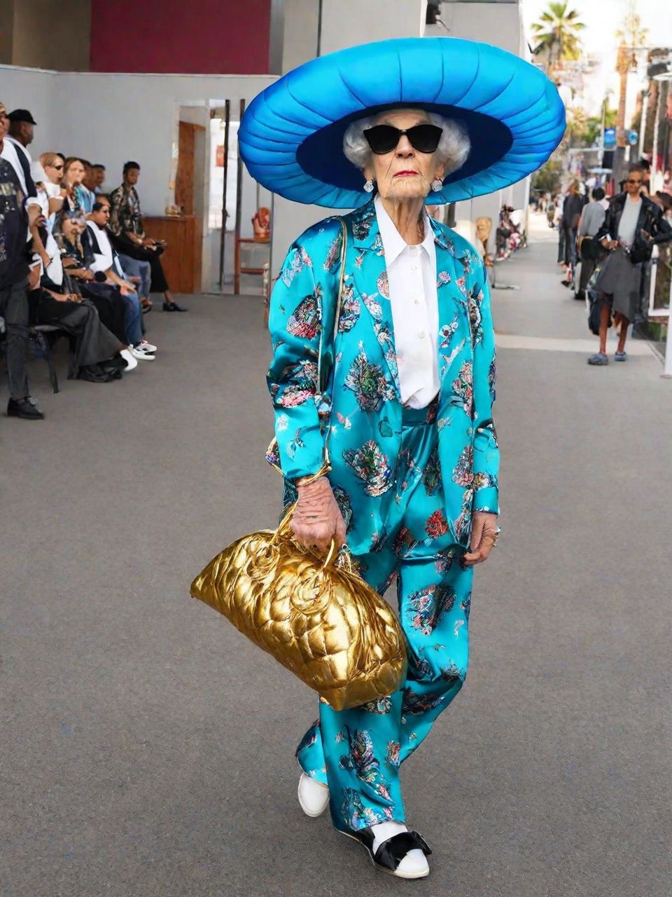 Gansta Grandma WeirdOutfit style  <lora:sdxl-WeirdOutfit-Dreambooh:0.8>