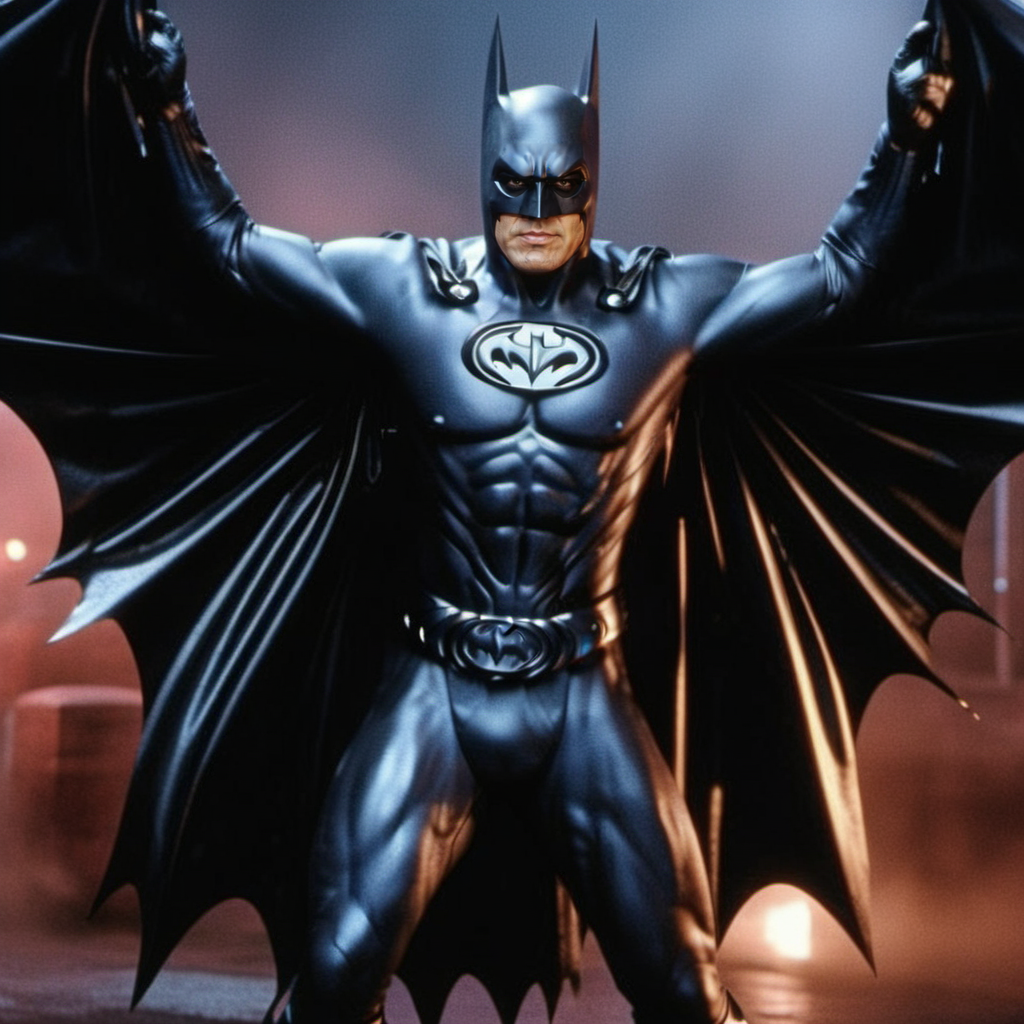 Batman1997-1024, a man dressed as batman, full body, in gotham city, night, rain ,highly detailed, attack on titan, photography, ultra sharp, film, professional, 64k <lora:Batman1997-1024-000500:0.7>