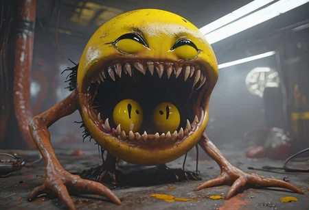 (horror Life form, body snatcher, (has a yellow smiley face with $ as eyes:1.6), noodly arms and demonic face, multiple mouthed creature of darkness, multiple tongues licking everything leaning a slime visual:1.4), (in the style of Stephen Gammell and Guillermo del Toro:1.5), (Life in an incubator, plants growing alongside human flesh, ants in hair, dirt bed), long-shot, far-off, very-person octane, 8k, 8mm depth of focus, (low perspective:1.6), high-end scattering colors. 8k, Cinematic Render, Fantastical mood, Unreal engines inside a frame after with many dead blood on them, With, photoshop in order for artstation, cinematic and Cinema, Dark kimura artstyle on render hyper-out characters on floors UHD lifelike, 4k hyperdetailed, octane cinema4k render and skin frame cyberpunk, hypermaximalist, directed by Reilerealistic 8k render photorealistic level quality perfect resolution, 8k texture, volumetric hazy dark fantasy digital composition art, cinema National Geo coherency, CGSociety sharp focus ambient, post processing Wires glitchcore texture, intricate
<lora:MercuryXL:0.3> <lora:DrippingXL:0.3>
