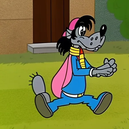 animal <lora:Wolf Nu Pogodi:0.75> masterpiece, best quality, cartoon