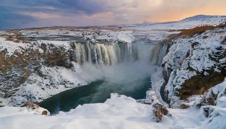 Winter Waterfall,water,no humans,scenery,outdoors,sky,nature,day,masterpiece,best quality,<lora:Winter Waterfall:1>,