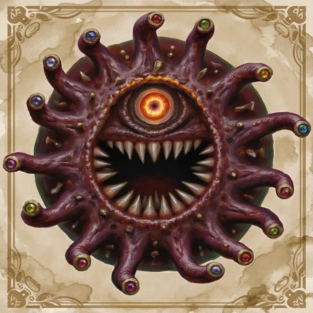 dndstyle illustration of a beholder