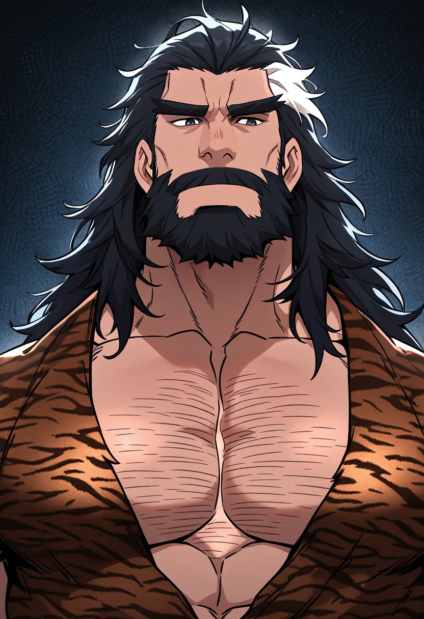 masterpiece, beautiful, sharp focus, crisp details, masterclass animation, source_anime, masterpiece,best quality,amazing quality, Perfect facial details, Perfect eyes, 1 boy, bara,solo, HaeAckCheon, male focus,muscular, strongman,