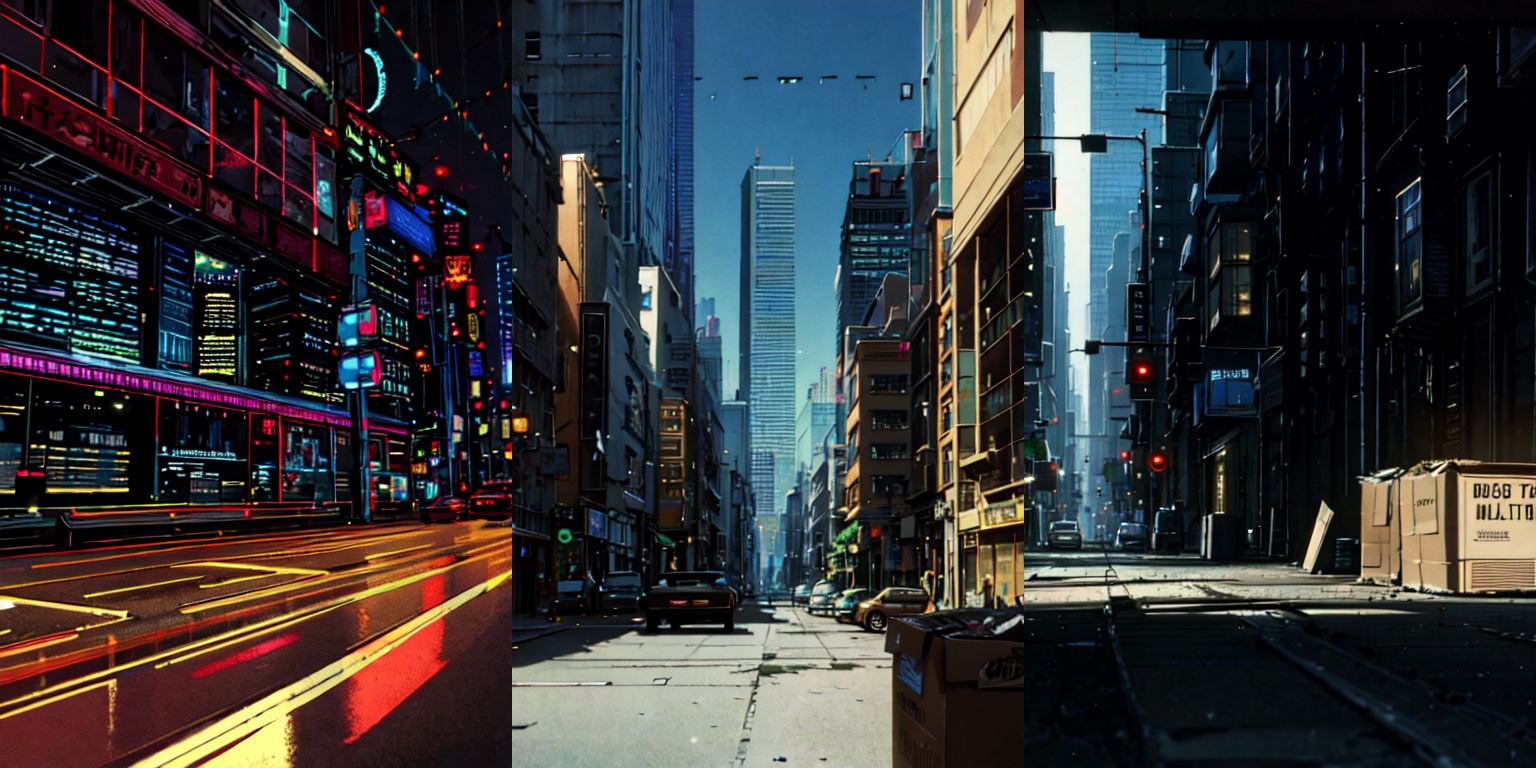 highly insanely detailed, masterpiece, top quality, best quality, highres, 4k, 8k, RAW photo, (very aesthetic, beautiful and aesthetic), bebop cityscape, buildings, radiator, ait conditioning, cardboard box, trash, street, car, <lora:bebopv01:0.7>, 
__lazy-wildcards/dataset/background-color__âââ