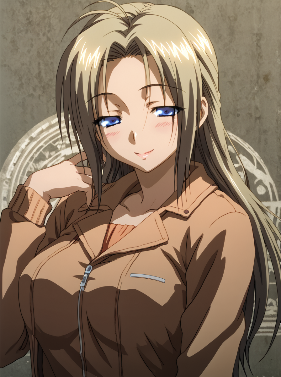 detailed background, shiny skin, posing, rating safe, 
<lora:jelsis.pony:1>,
jelsis, akiko,
jacket, 
half-closed eyes, looking at viewer, seductive smile,