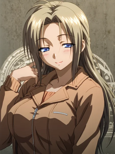 detailed background, shiny skin, posing, rating safe, 
<lora:jelsis.pony:1>,
jelsis, akiko,
jacket, 
half-closed eyes, looking at viewer, seductive smile,