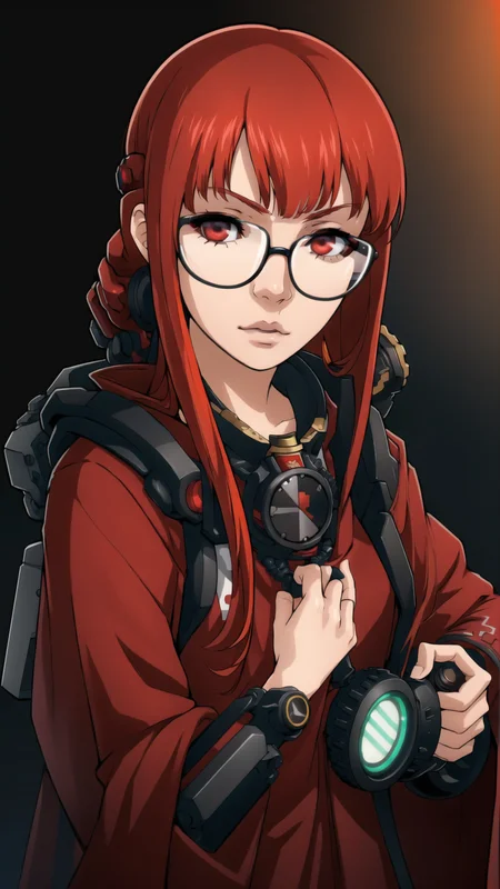 <lora:Persona5FutabaSakura:0.8> Persona5FutabaSakura, 1girl, glasses, long hair, orange hair, <lora:Techpriest - Adeptus Mechanicus:0.8> mechanical arms, steampunk, hood, (red robe), techpriest, gas mask, bionic, mechandroid,, masterpiece, best quality, extremely detailed, highly quality, 4k, sharp focus, professional, sharp focus, award winning, cinematic lighting, octane render, unreal engine, volumetrics dtx, Wallpaper,