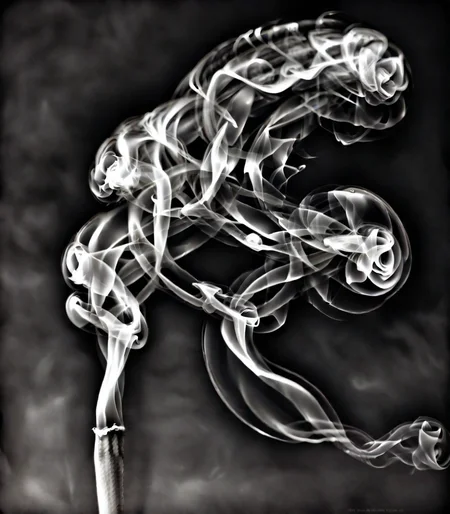 <lora:Smoke_XL:1> object in the form of smoke_xl