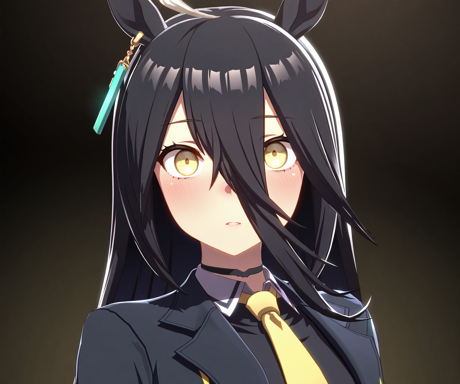 masterpiece, best quality, amazing quality, , 1girl, solo,  looking at viewer, <lora:Manhattan Cafe in game style 3D ILL-v2:1> ummsmingame, 3d, manhattan cafe \(umamusume\)