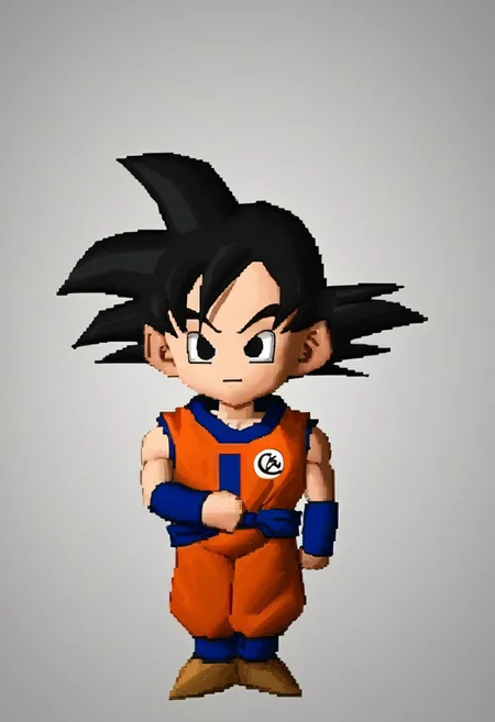 score_9, score_8_up, score_7_up, source_anime BREAK 1boy, solo,
 ffviichibis, chibi, standing, full body, white background
BREAK 
gokuxl, outfit inspired on Goku,black hair, orange pant,