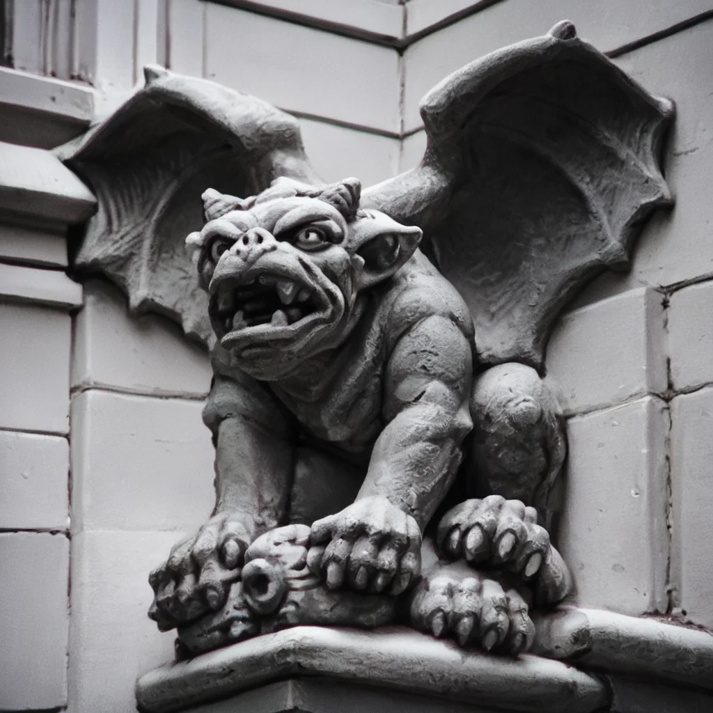score_9, score_8_up, score_7_up, score_6_up, score_5_up, score_4_up, source_anime,  Gargoyles, creature, monochrome