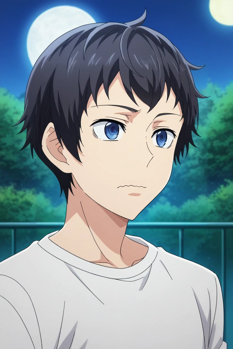 score_9, score_8_up, score_7_up, source_anime, rating_safe, intricate details, anime screencap, anime coloring, official style, , depth of field, 1boy, solo, male focus, <lora:tomoki_sakai_pony:0.8>, tomoki_sakai, black hair, blue eyes, short hair, upper body, niagara falls, night, full moon, villain pose, wavy mouth, , <lora:sdxl_lightning_8step_lora:1>