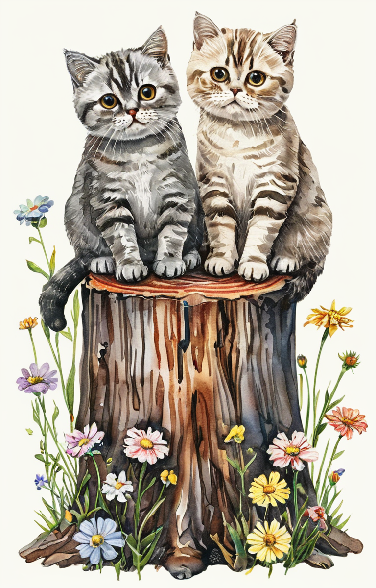 masterpiece,best quality,<lora:tbh31-sdxl:0.9>,illustration,cat portrait of Housework robots