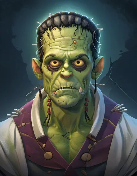 "Frankenstein, science, creation, monster, tragedy, gothic, thought-provoking.", sharp focus, detailed <lora:MODILL_XL_0.27_RC:1>