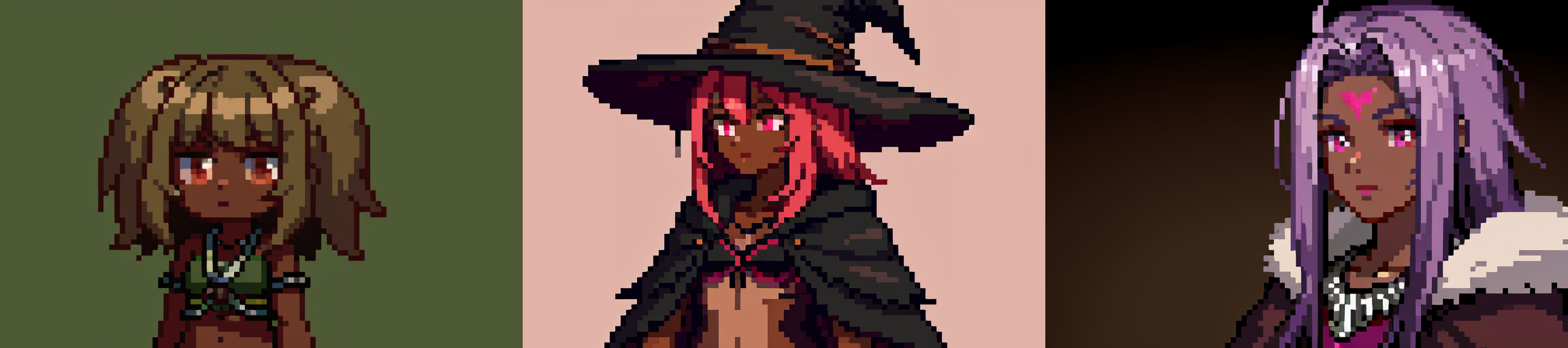 highly insanely detailed, masterpiece, top quality, best quality, highres, 4k, 8k, RAW photo, (very aesthetic, beautiful and aesthetic), 
__lazy-wildcards/subject/env-bg/SavageVerse/prompts__, 
<lora:SavageVillage-10:0.8>, 
(1girl:1.3), 
solo focus, 
($(char-skin-tanned-dark-black-bronze-001):1.1), 
(__lazy-wildcards/char/haircolor__), 
__lazy-wildcards/dataset/background__,âââ