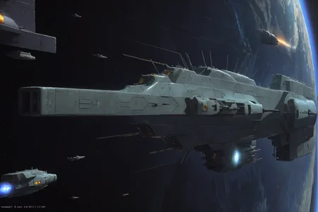 best quality,masterpiece,highly detailed,ultra-detailed,
(logh spacecraft, space_battleship   look like  Macuahuitl  science fiction , scifi :1.1)   in orbit earth \(planet\), starry sky, nebula, beam,laser,glowing engin,
 <lora:LOGH_FPA_V02:0.85>
