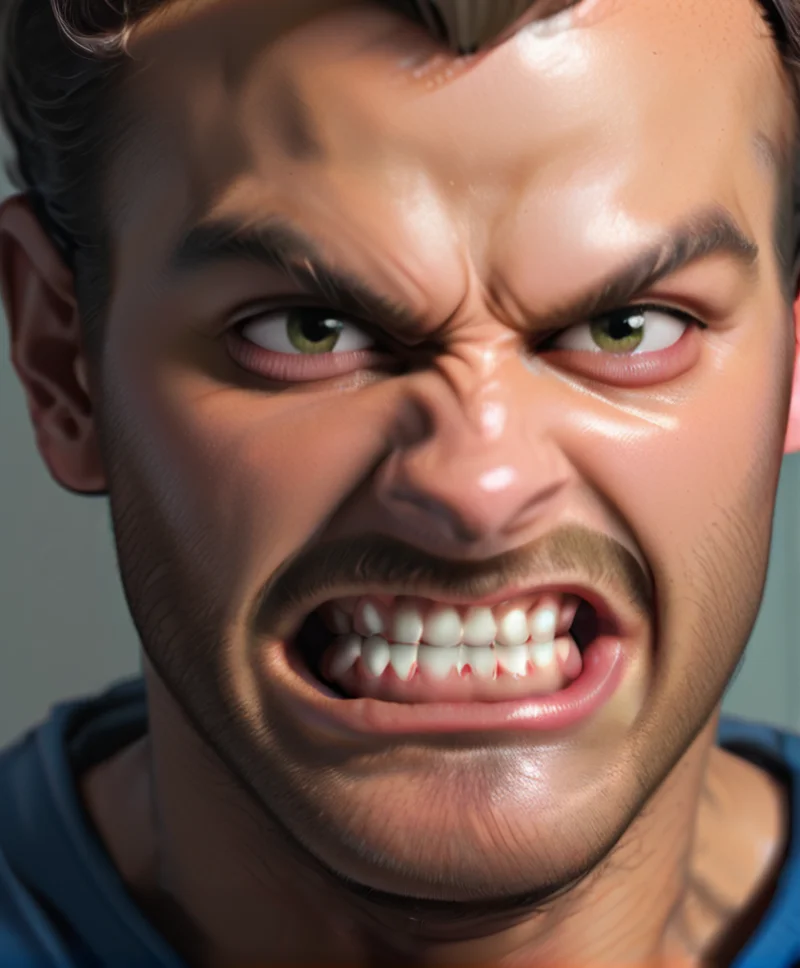 score_9, score_8_up, score_7_up, headshot, sonic the hedgehog, male focus, 1boy, teeth, clenched teeth, angry, male focus <lora:Clentched_Teeth:1>