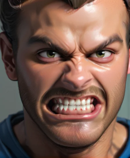 score_9, score_8_up, score_7_up, headshot, sonic the hedgehog, male focus, 1boy, teeth, clenched teeth, angry, male focus <lora:Clentched_Teeth:1>