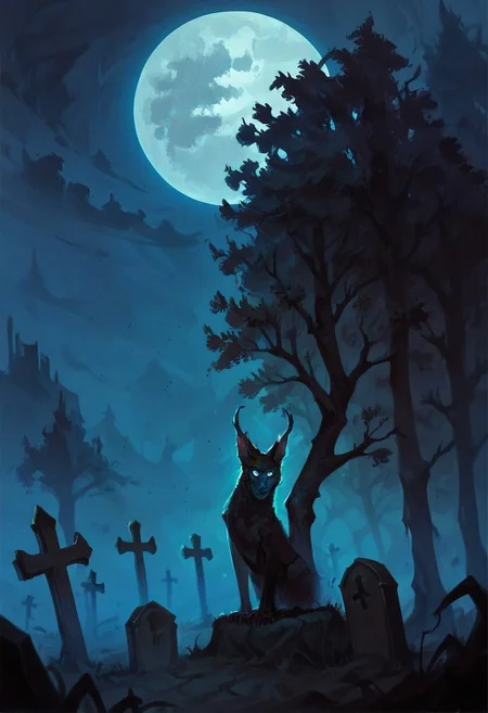 score_9, score_8_up, score_7_up, score_9, score_8_up, score_7_up, GLSHS, halloween, tombstone, graveyard, tree, moon, bare tree , 1girl, staring at viewer , black witch costume , orange hair , blue eyes , ((Masterpiece, high quality, best quality, beauty and aesthetics,detailed face)), outdoors, cross, sky, grave, full moon, cloud, night, glowing, bats, ghost on background, , ghost costume, pumpkin, jack-o'-lantern