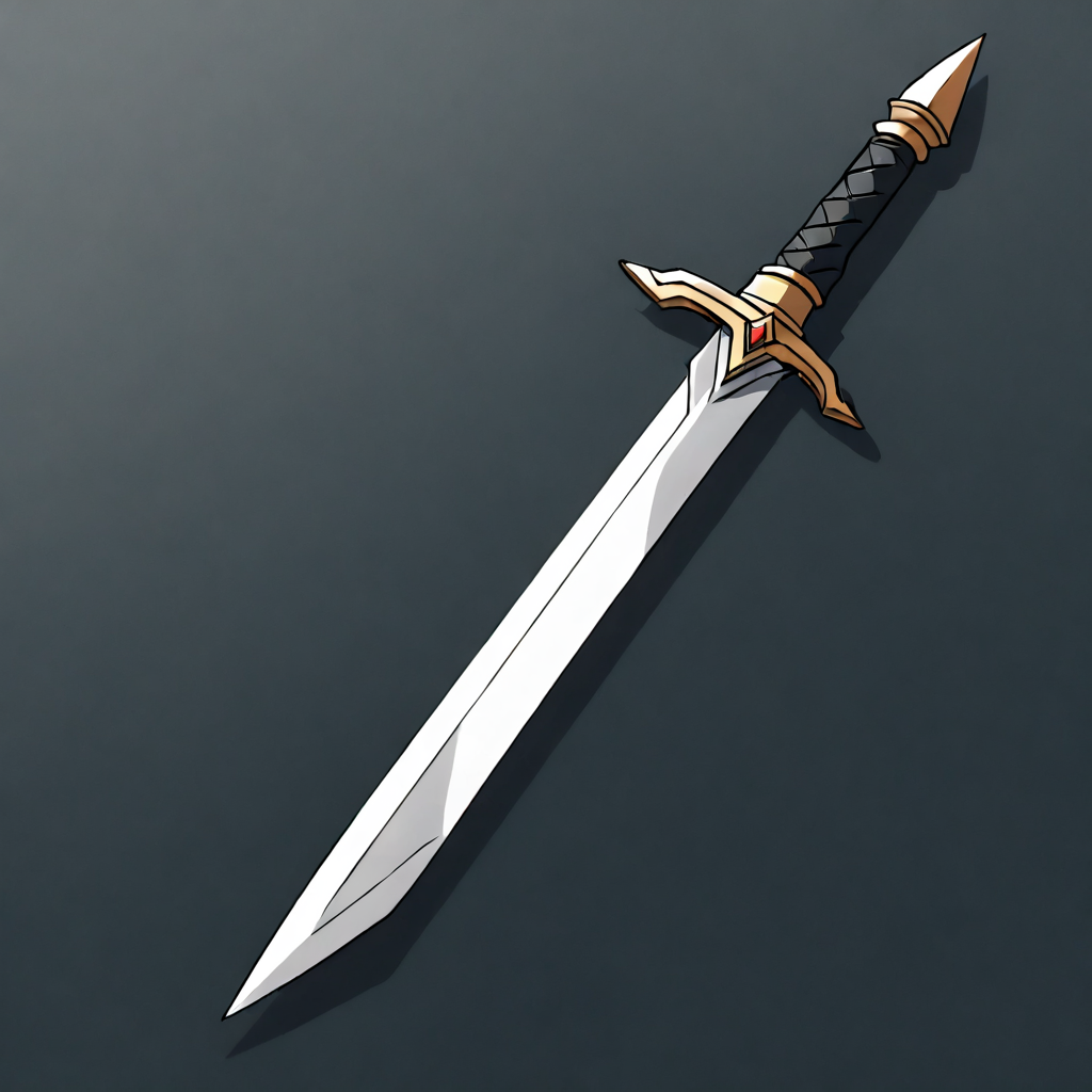 a dagger,
white background, simple background, detailed anime style,game icon, 
<lora:anime_game_icon:1>