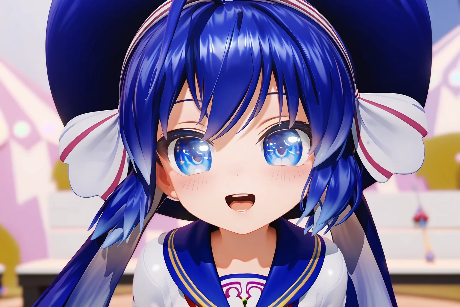 score 9, score 8 up, score 7 up, rating explicit,
detailed background, close up, face,
una, blue eyes, detailed eyes, light smile, open mouth,
shiny skin, blush, shirt, skirt, outdoors, <lora:una.pony:1>
