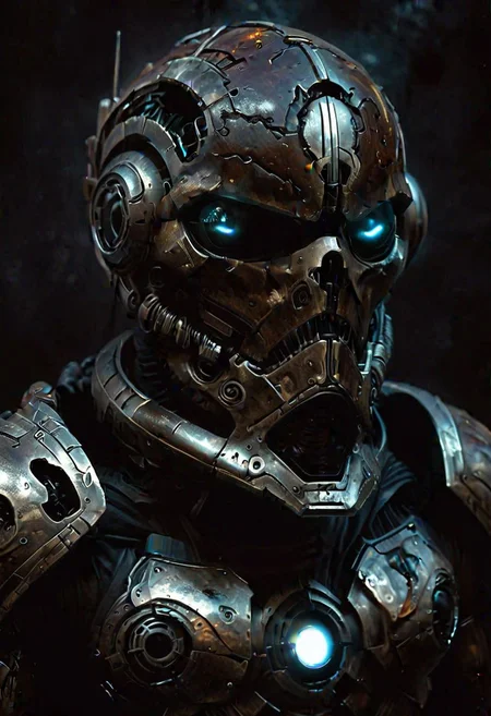 ultra detailed, realistic, fantasy stormtrooper, big pauldrons, last war, epic scifi armor, cyborgs