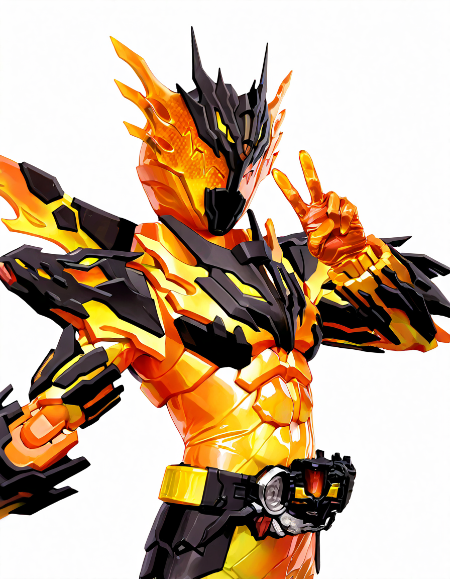 zigou masterpiece, best quality, amazing quality, very aesthetic, absurdres, selfie of KRCRSSMAGMA, looking at viewer, robot, solo, KCRSMGM helmet, KCRSMGM armor, KCRSMGM bodysuit, KCRSMGM belt, KCRSMGM holster, KCRSMGM gloves, peace sign, white background zigou <lora:zigouILL:1> <lora:Kamen_Rider_Build_-_Masked_Rider_Build_ä»®é¢ã©ã¤ãã¼ãã«ã_16_in_1_v2:1>
