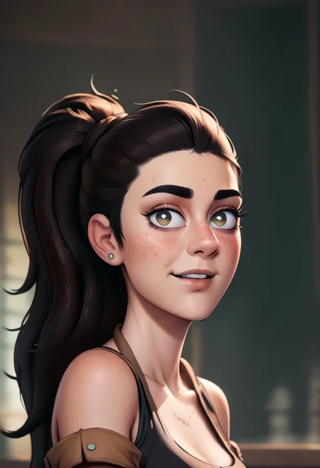 score_9, score_8_up, score_7_up, score_6_up, PRSNL_3_1, uncensored, pupils black dots, realistic,
warm light, upper body,
dina,