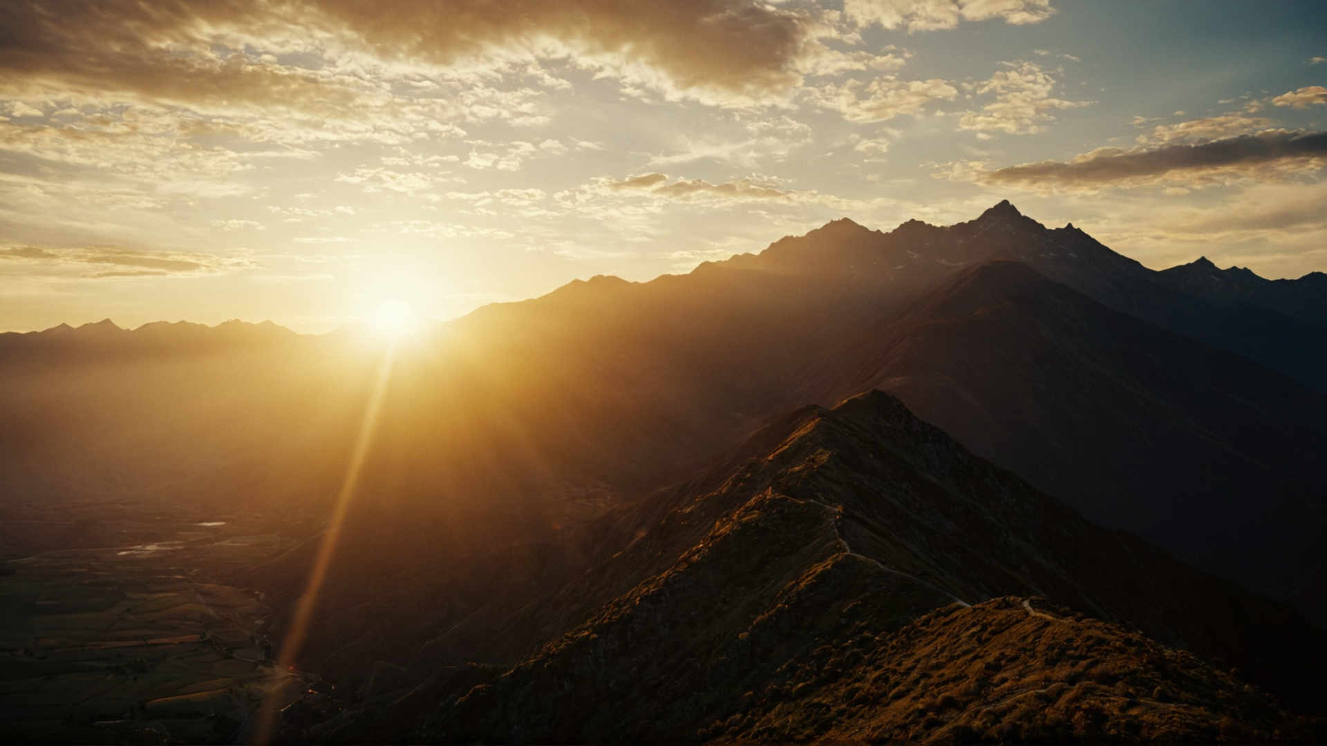 cinematic film still of <lora:add-detail-xl:0.1>1
<lora:detailed:0.3> realism
<lora:perfection style:0.2> perfect
<lora:eyetune:0.6>
<lora:xl_more_art-full_v1:0.3>
<lora:Ron Fricke style:0.3>
<lora:Unreal Engine style:0.3>
<lora:TeethXL:0.3>
<lora:Chiaroscuro Lighting Style:0.3> Chiaroscuro Lighting Style
 <lora:warm light style:1>
A beautiful cinematic warm light scene of a sunset scene with a mountain and a valley, golden hour, movie themed, sharp, detailed, epic cinematic photography cinematography style, artistic, dramatic light, cinematic color style, Kodak, 35mm film style, 3200k lighting style, warm light style, outdoors, sky, cloud, water, no humans, ocean, cloudy sky, scenery, lens flare, sunset, mountain, sun, horizon, landscape
, shallow depth of field, vignette, highly detailed, high budget, bokeh, cinemascope, moody, epic, gorgeous, film grain, grainy