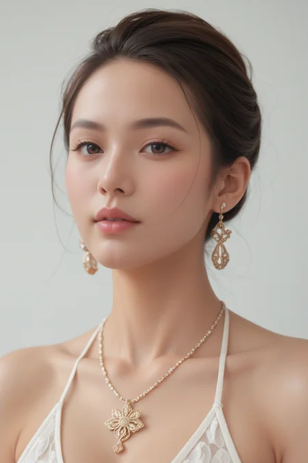 score_9, score_8_up, score_7_up,beautiful woman, 20 years old, japanese, Detailed Skin Textures and detailed skin pores ,(Detailed glans) and beautiful mouth and face, earrings, necklace,