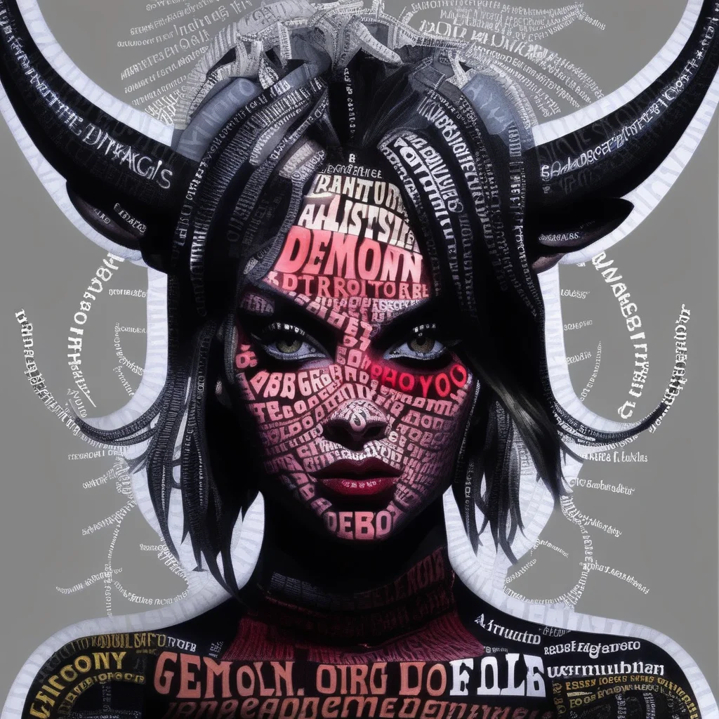 versotiste professional portrait of a demon girl<lora:versotiste:1>