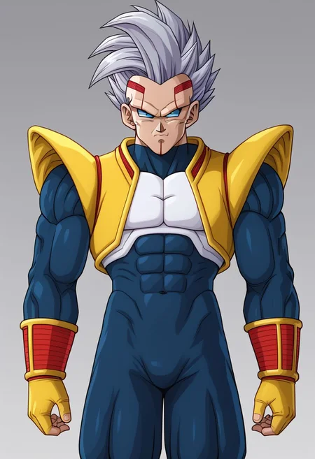 vegeta, solo, 1man, grey hair, blue eyes , male focus, muscle body, big chest, big pecs, Big legs, black Lycra, handsome, best quality, high quality,,