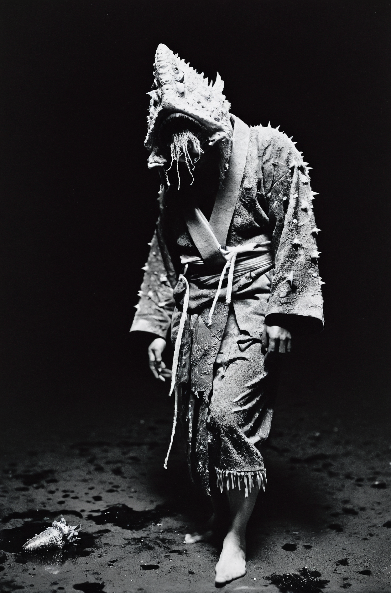 Channel bass,implied motion,Sarcastic fringehead,melon,Domenichino,tranquil,Moldy ragged suit crawling with maggots,Theater spotlight on horror,monochromatic scheme,flamboyant,kimono,Triangulum Galaxy film grain texture,uncensored,surreal,analog photography aesthetic,