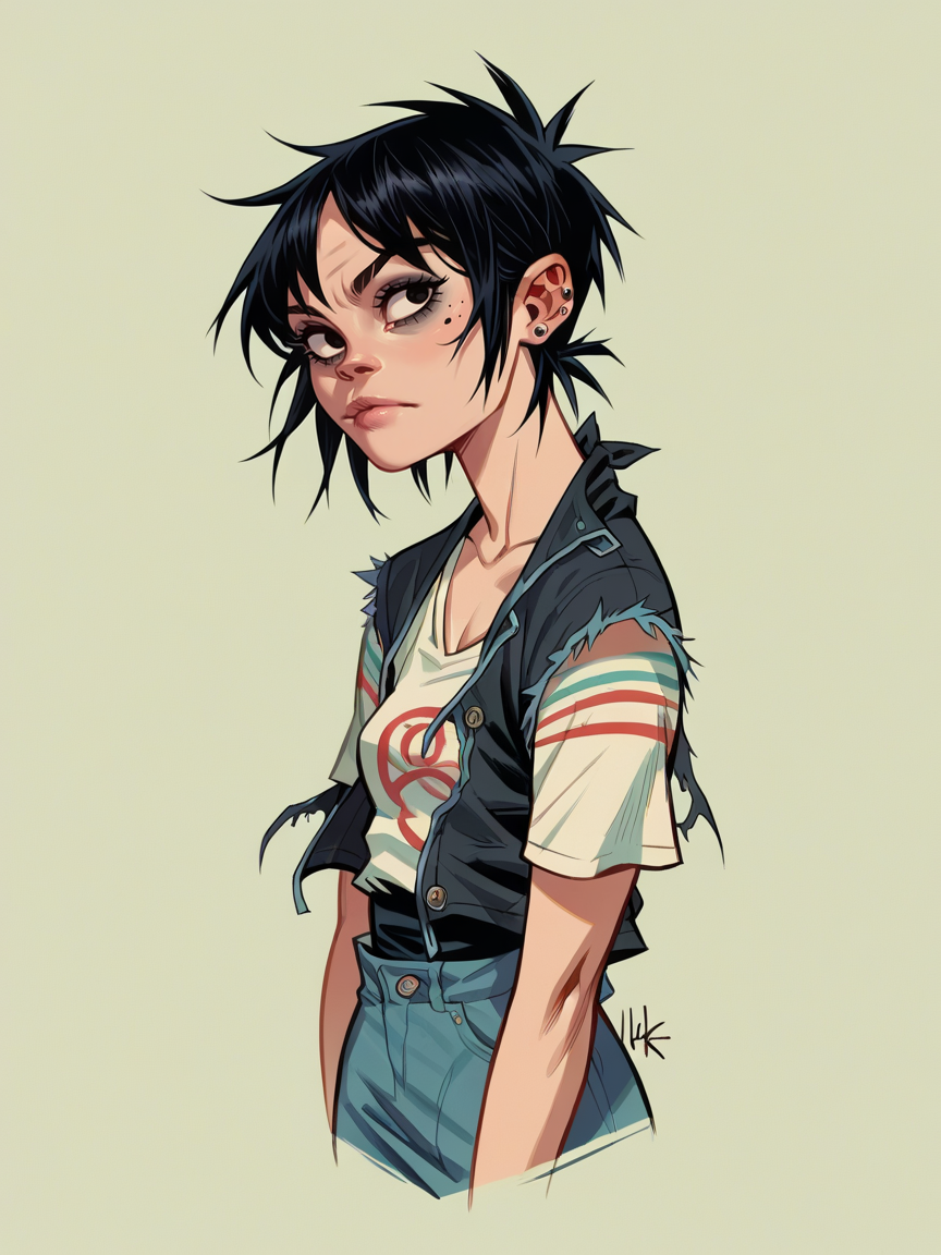 score_9, score_8_up, score_7_up, score_6_up, score_5_up,  <lora:H3wl3ttXLP:1> h3wl3tt, 1girl, black hair,