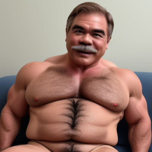 just1n, just2n, just3nsd15, male focus, 1boy, realistic, large pectorals, mustache, chest hair, sexy mature beefy Vietnamese daddy, pubic hair, leg hair,