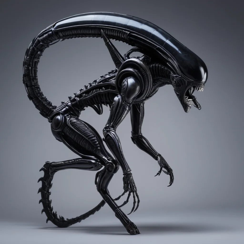 UHD, 4k, ultra detailed, cinematic, a photograph of <lora:Xenomorph v2:0.5>
Xenomorph a statue of a alien with a large head,endoparasitoid extraterrestrial species,solo,simple background,white background,standing,tail,full body,from side,no humans,robot,science fiction,monster,skeleton,alien , large tongue out, horror themed, dark themed, cinematic, film still, xenomorph style, epic, beautiful lighting, inpsiring
