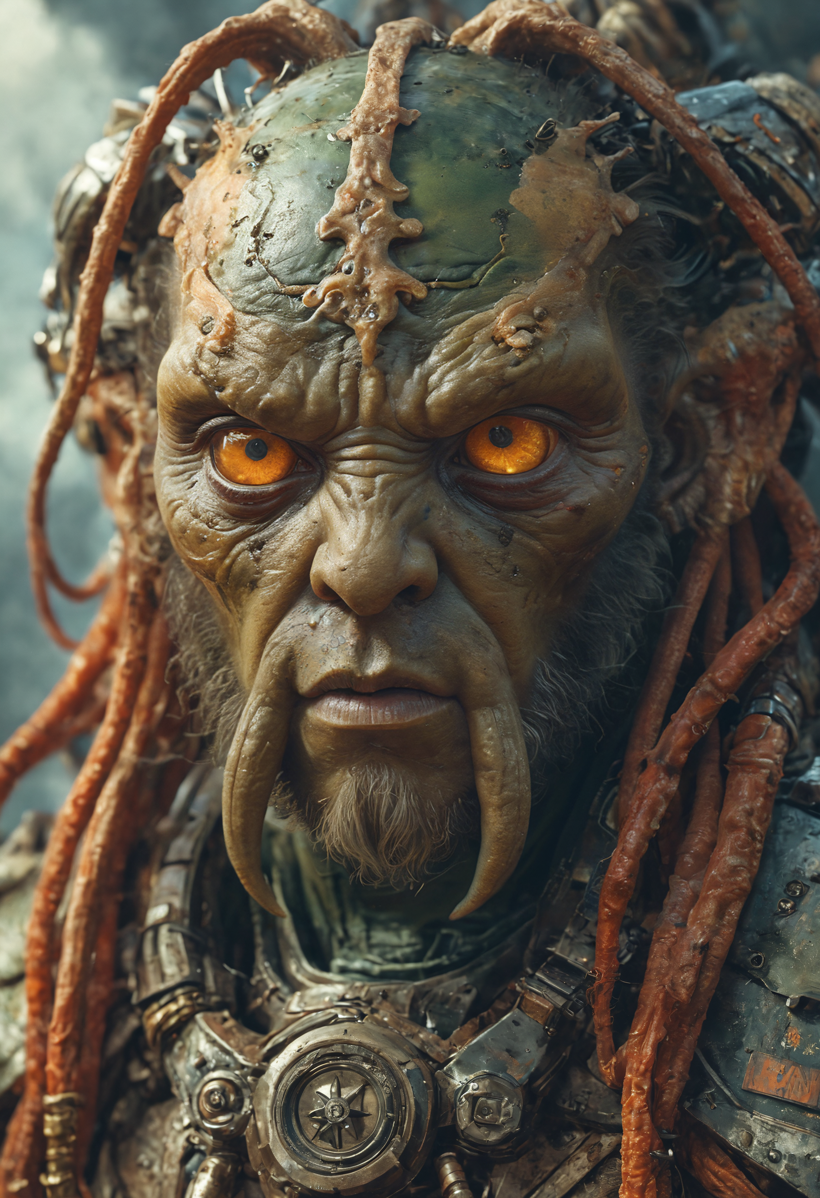 Cthulhu design from apex legends, character portrait, portrait, close up, concept art, intricate details, highly detailed, vintage sci-fi poster, retro future, vintage sci-fi art, in the style of chris foss, rodger dean, moebius, michael whelan, and gustave dore <lora:MJ52:0.5> <lora:add-detail-xl:1>