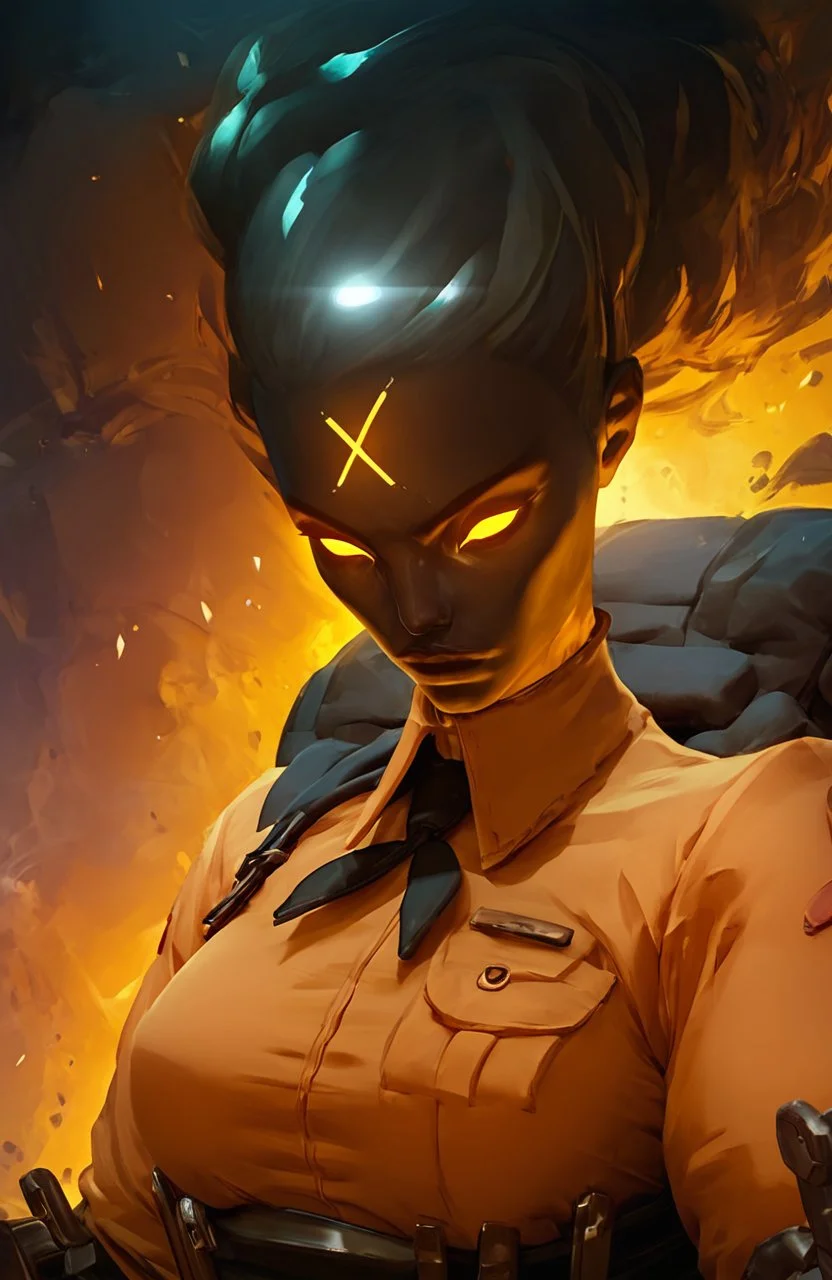 score_9, score_8_up, score_7_up,
beautiful muscular haze_dl, 1girl, sexy, yellow eyes, glowing, dark skin, glowing eyes, female focus, bodysuit,
<lora:cutesexyronutts_style_xl:0.8> <lora:Fant5yP0ny:0.5> <lora:Haze:0.9>
