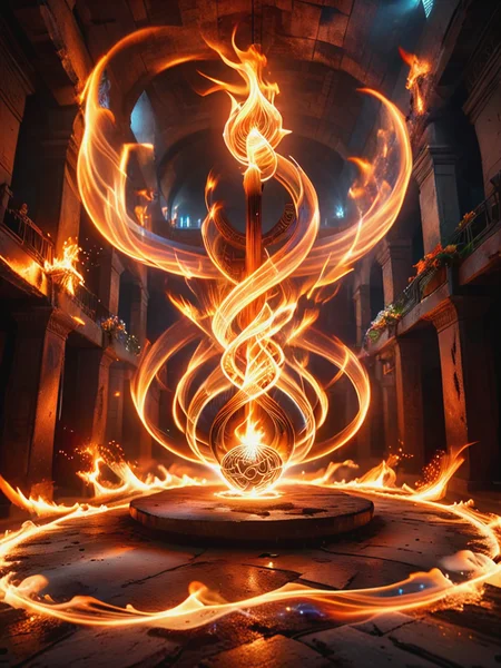 ral-exposure, Long exposure photo of Standing in front of an altar, swirl of fire, ornate, egypt, swirl of fire, aura, magic, sparks, magic astral, (V0id3nergy), (orb:1.4). Depth of field, perspective view, extreme angle, extremely quality, detailed texture. dreamy, mysterious, fantasy, highly detailed, intricate details, soft light, bright, smooth tone, muted color, detailed texture:1.5, (full body shot), blurred motion, streaks of light, surreal, dreamy, ghosting effect, highly detailed <lora:ral-exposure-sdxl:1>