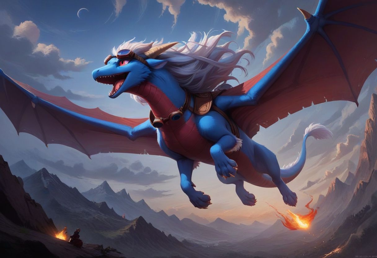 score_9, score_8_up, score_8, score_9, 
(detail face, best quality, ultra high res, 8k resolution,detail eyes, realistic)
1anthro,(solo)
 ((feral dragon(female,smart,furred skin,blue body,white long mane,wgite long hair,(wearing goggles),Saddle,wings))
mountain top, bright sunlight, mountains visible in distance,
night,size difference:3,
Seriousness,dutch angle,cinematic
(Long eyelashes)
(full body),(ruin city),(cloud),(flying),(bress fire),
(mile),(smash the tank,war),(Fighter behind),(anthro size:0.5),
(front view),(open mouth,Flames.),,jet flight