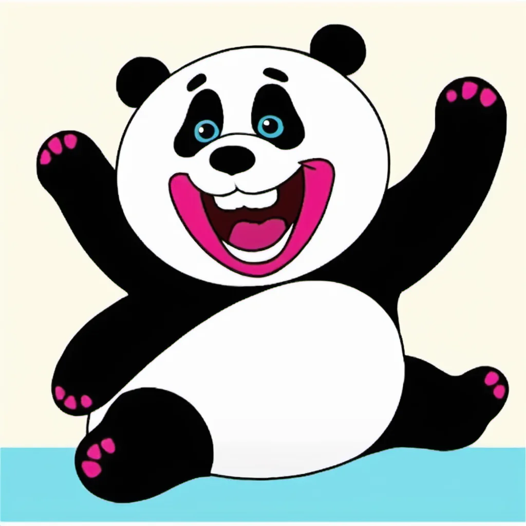 Funny emoticons, best quality, masterpiece, open mouth, panda head, <lora:tt1:0.8>